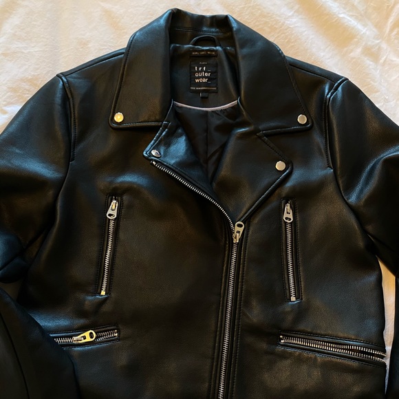 Zara Faux Leather Jacket - Picture 3 of 7